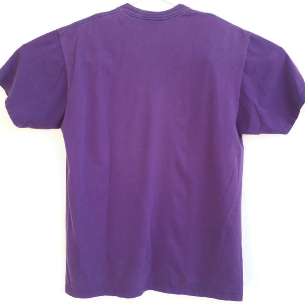 Alaskan Vintage Purple Graphic T Shirt Jerzees 1991 Glitter Mountain Eagle XL - Picture 3 of 6